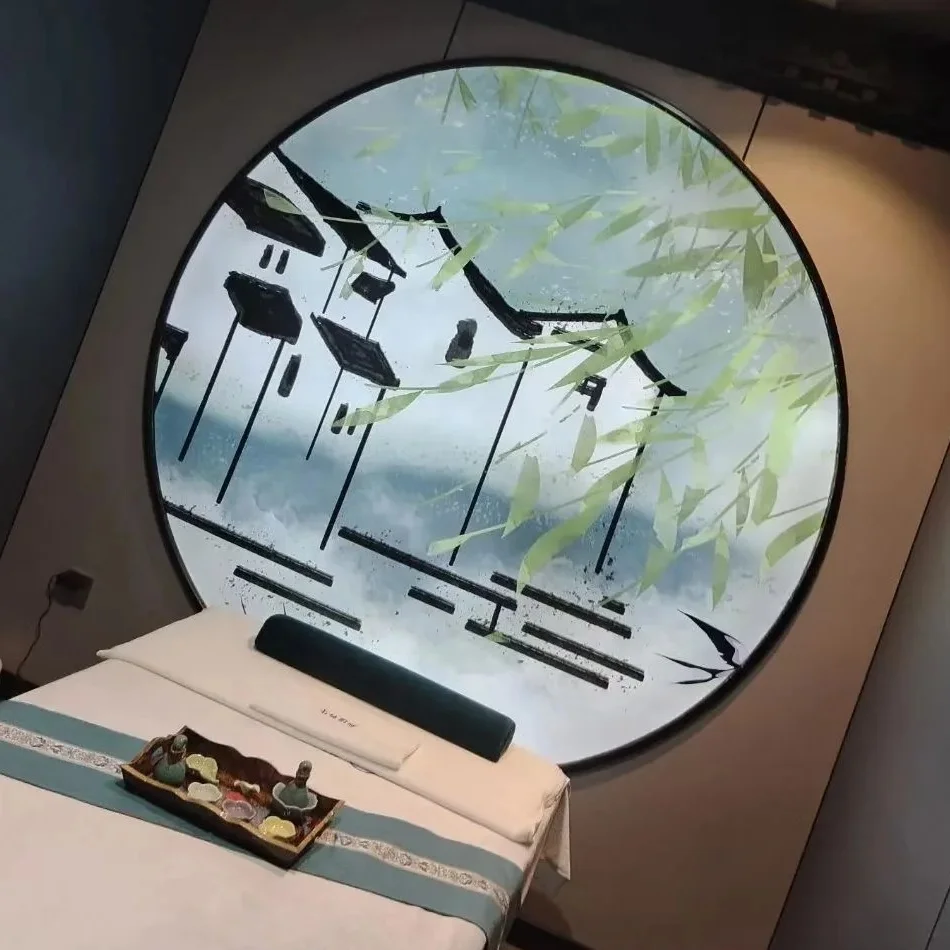 ZHIHAI high brightness white corridor ceiling customize logo photo design print pvc stretch ceiling film