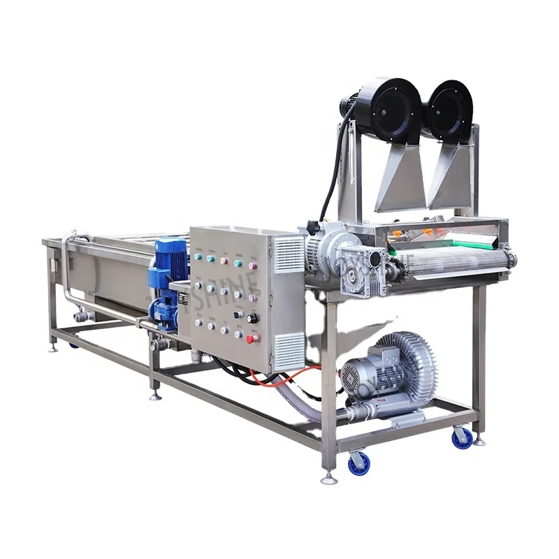 Industrial Vegetable Fruit Bubble Washing Machine Potato Tomato Leafy Vegetable Washer Machine