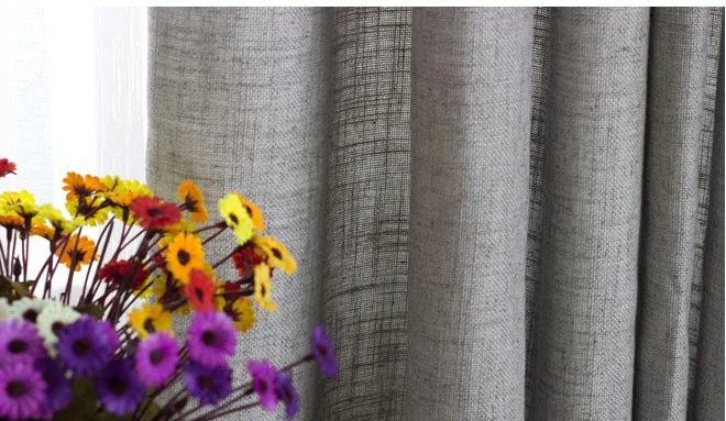 Super 100% Shading Blackout Fabric Linen-look Coating Curtain Dying Fabric curtains for the living room CC-9024B