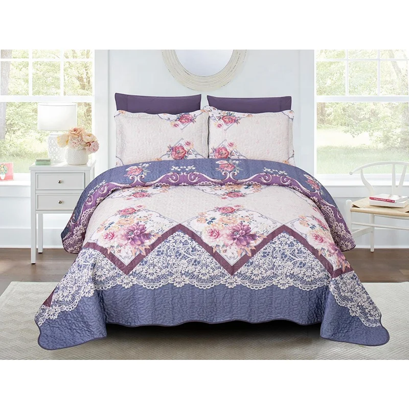 Wholesale Cheap Custom Comforter Reversible Printed 6 Piece Luxury Bedding California King Size Comforter Sets