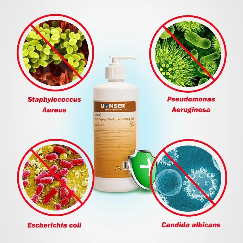 Certificate Factory Price Anti bacterial Dispenser Gel Hand Sanitizer Alcohol