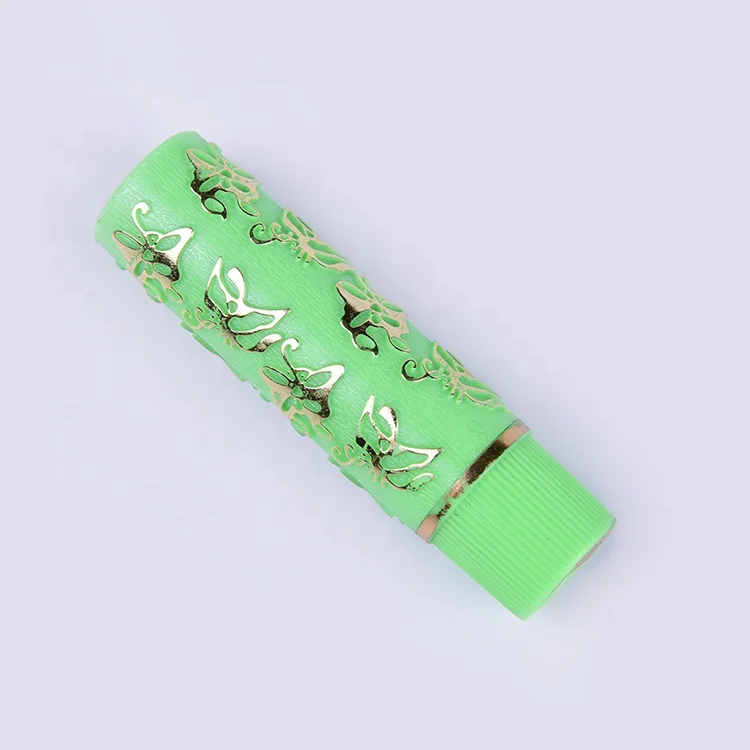 Hot sale green butterfly print magic lipsticks change color Lips stick private label lipstick