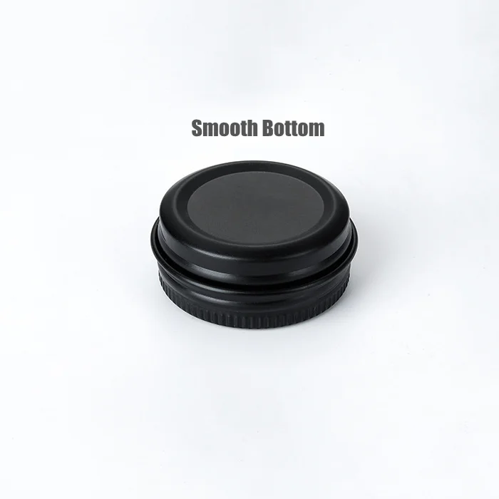 Stock refillable black skincare container 15ML 15g 40*18mm empty screw metal cosmetic packaging storage balm tin aluminum jar