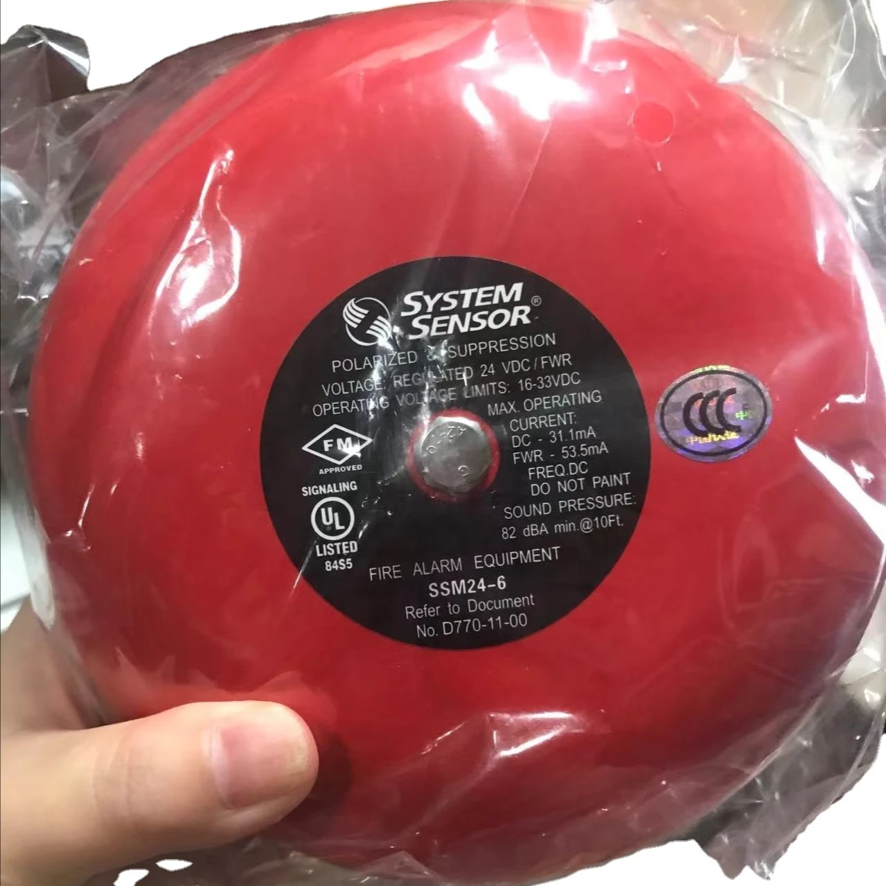 SYSTEM SENSOR alarm bell SSM24-6 fire alarm bell SSM24-8 fire sound alarm SSM24