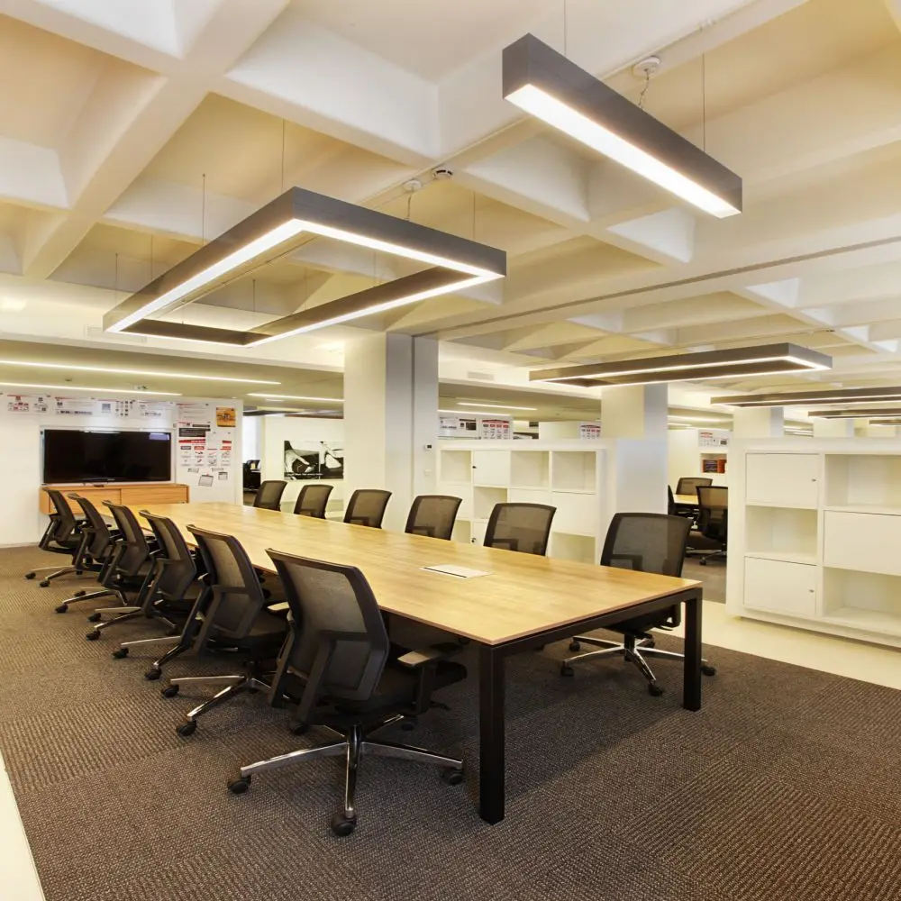 75mm*95mm Office gym Supermarket Decorative Recessed Pendant LED Linear Lights LED Aluminum Profile