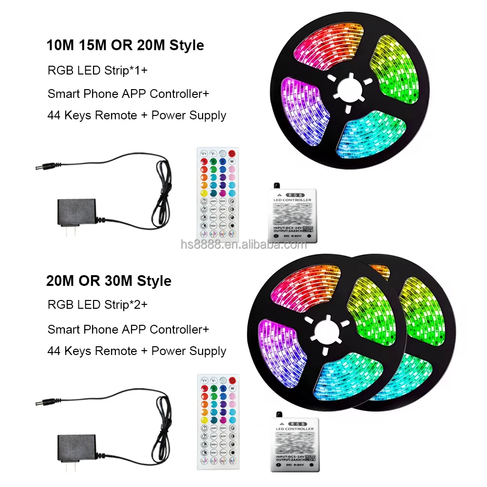 24 В ip68 гибкая RGB умная Светодиодная лента приложение для синхронизации музыки пульт дистанционного управления USB ТВ спальни ПК подсветка окружающая