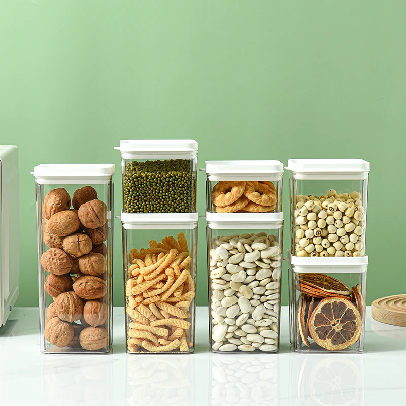 High Quality Storage And Container Cereal Rice Containers Collapsible Kitchen Stackable Devices Deep Box Food