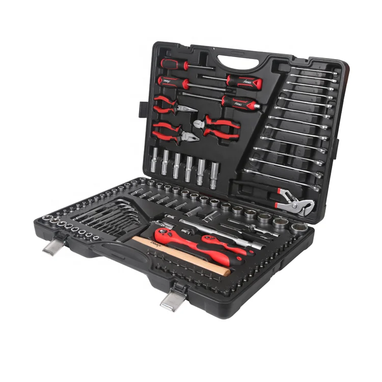 122Pcs Compact And Convenient Hex Allen Hand Tool Socket Wrench Car Repair Ratchet Key Set