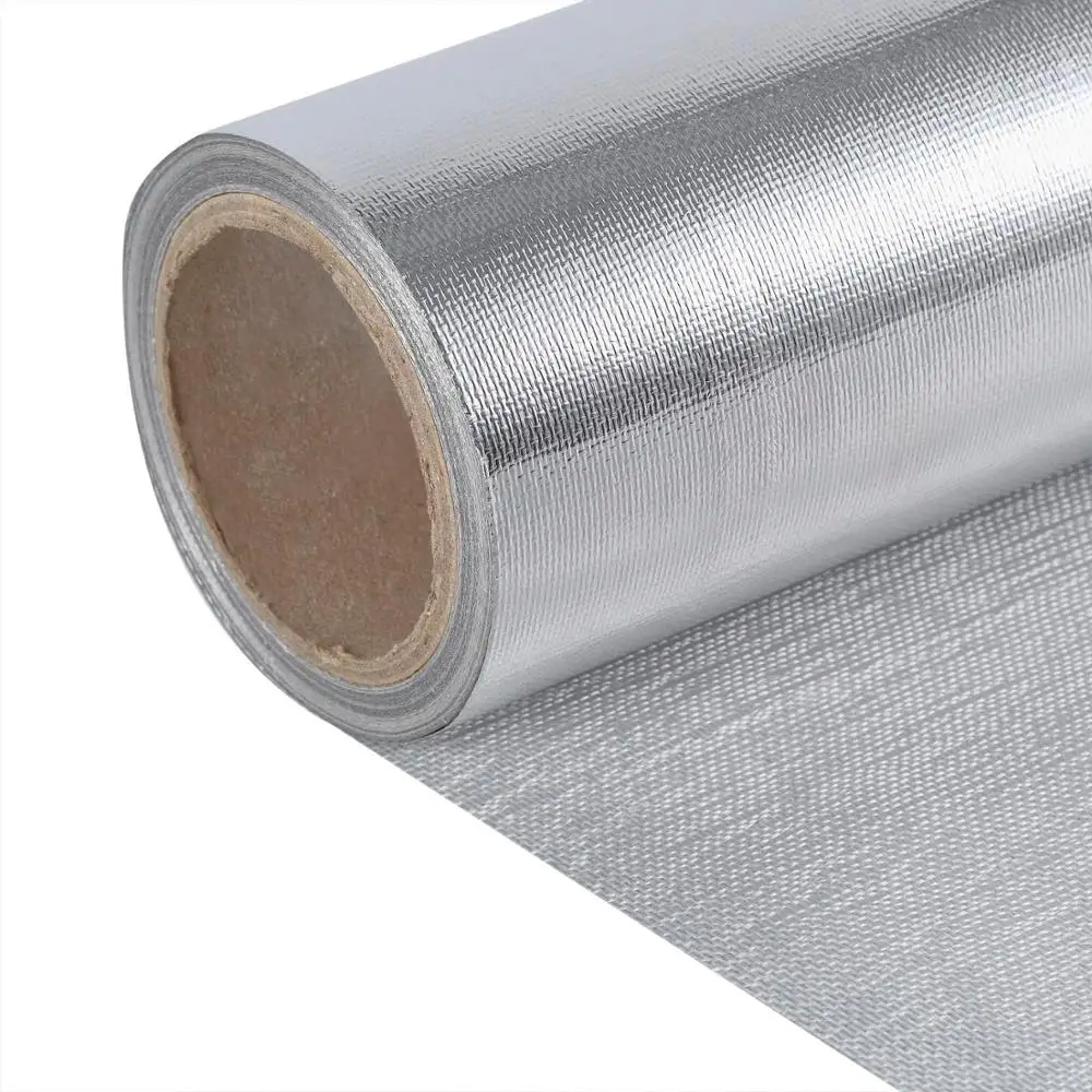 One side both sides Aluminum Foil Coated Heat Insulation Fiberglass Cloth