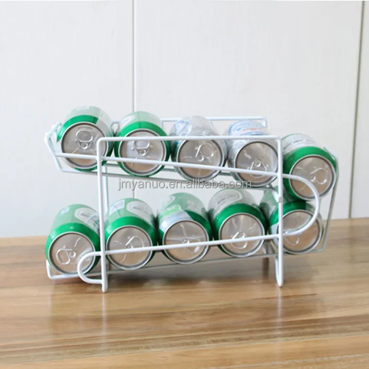Beverage Storage Rack Beer Can Drink Soda  Dispenser Holder Storage Organizer Refrigerator Drink Shelf Organizer