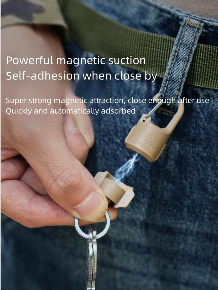 Outdoor Strong Magnetic Quick Release Keychain, Lightweight Detachable Keychain Holder for Outdoor Camping