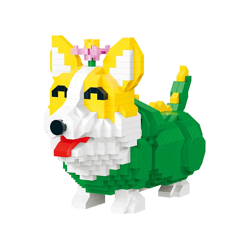 OEM custom building blocks manufacturer 3D Puzzle Assembling Toy Micro Particle Brick Jigsaw Cartoon Toy