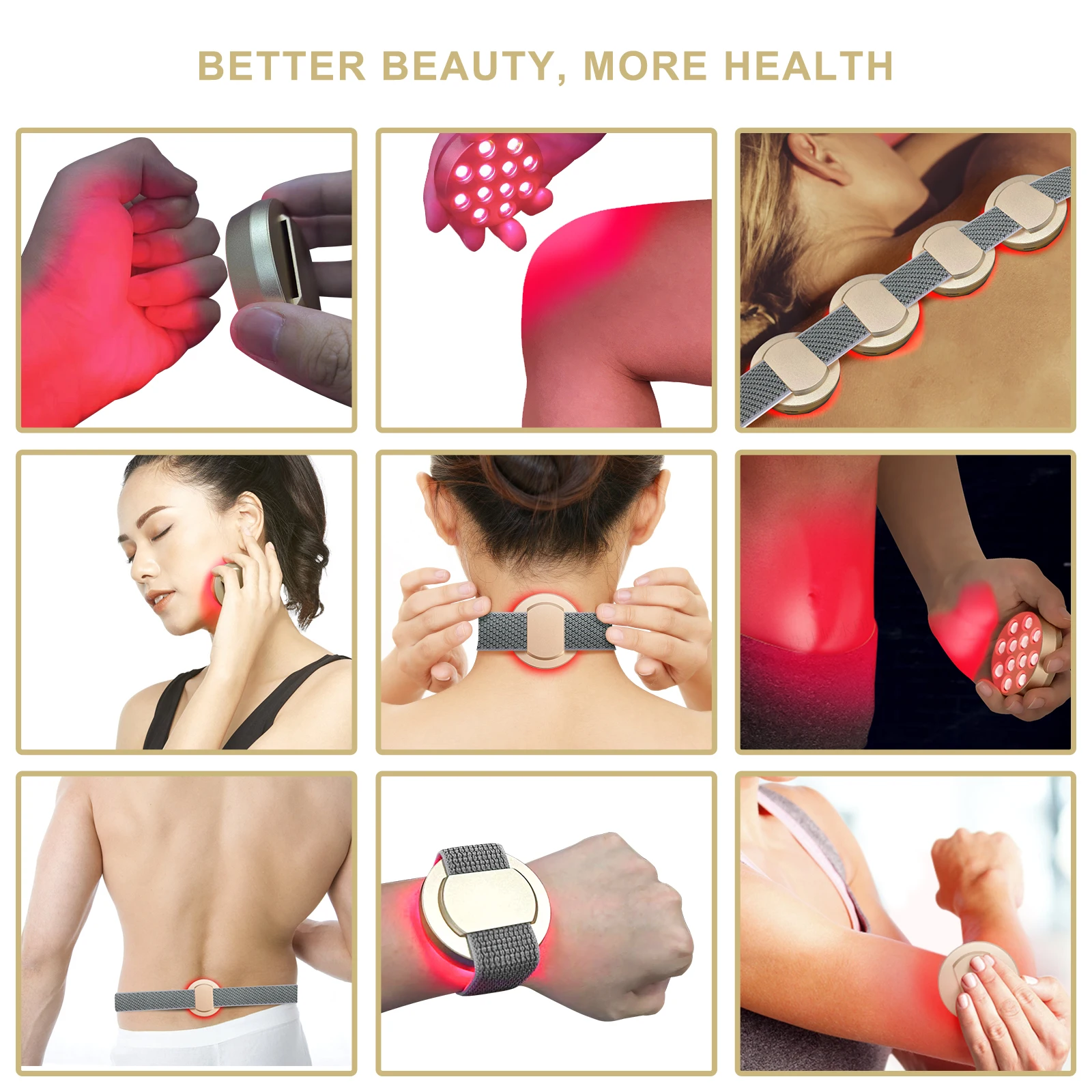 660nm 850nm medical photobiomodulation red light therapy device red light therapy for face