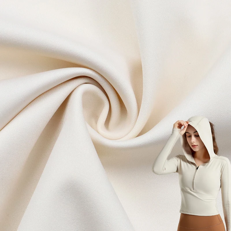 Двухслойная нейлоновая 65% спандекс 35% эластичная ткань 40/40N трикотажная матовая Спортивная одежда для йоги