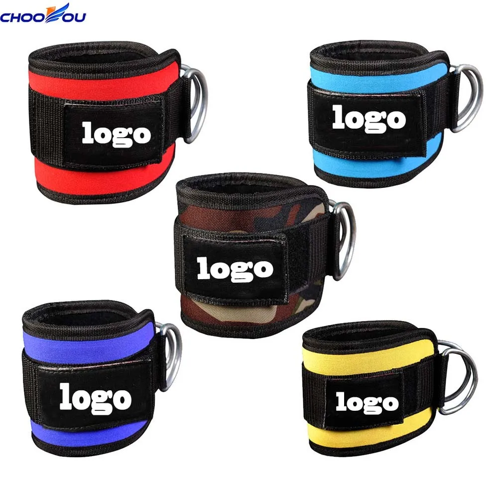 Регулируемые спортивные ремни на лодыжку для фитнеса, тяжелой атлетики, ног, тренажерного зала, тренировок, эластичные ремни на лодыжку