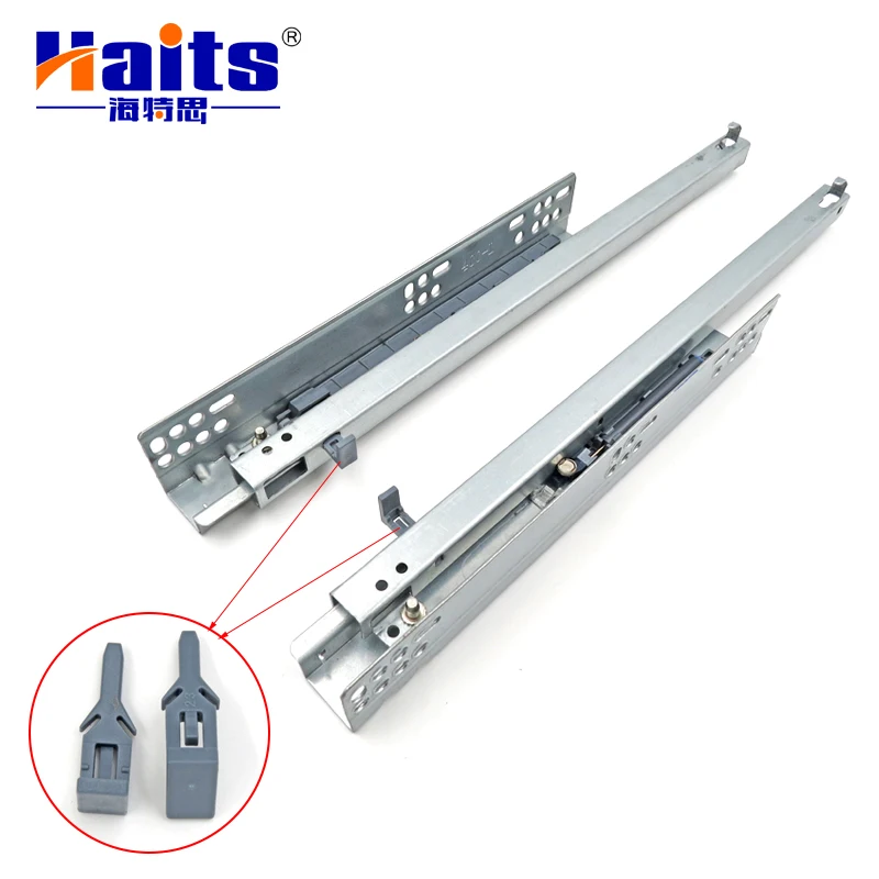 Cabinet Hardware Soft Close Under mount Drawer Slides Soft Close Slide Side Mounted Drawer Slide