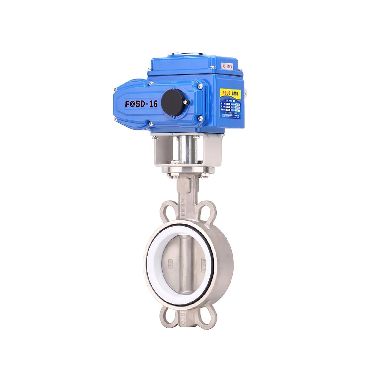 Ac100V Ac220V Butterfly Valve Electric Actuator Dn200 Electric Actuator Pneumatic Butterfly Valve