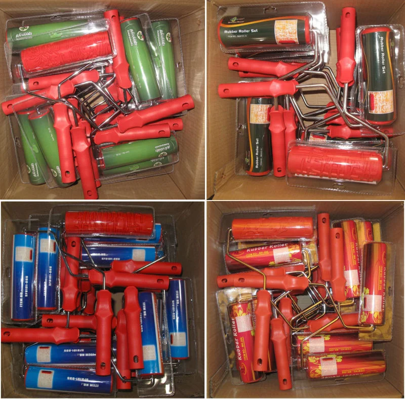 Embossing Wall Decoration 9inch Textured roller brush  3D Paint Wall Roller Design1033