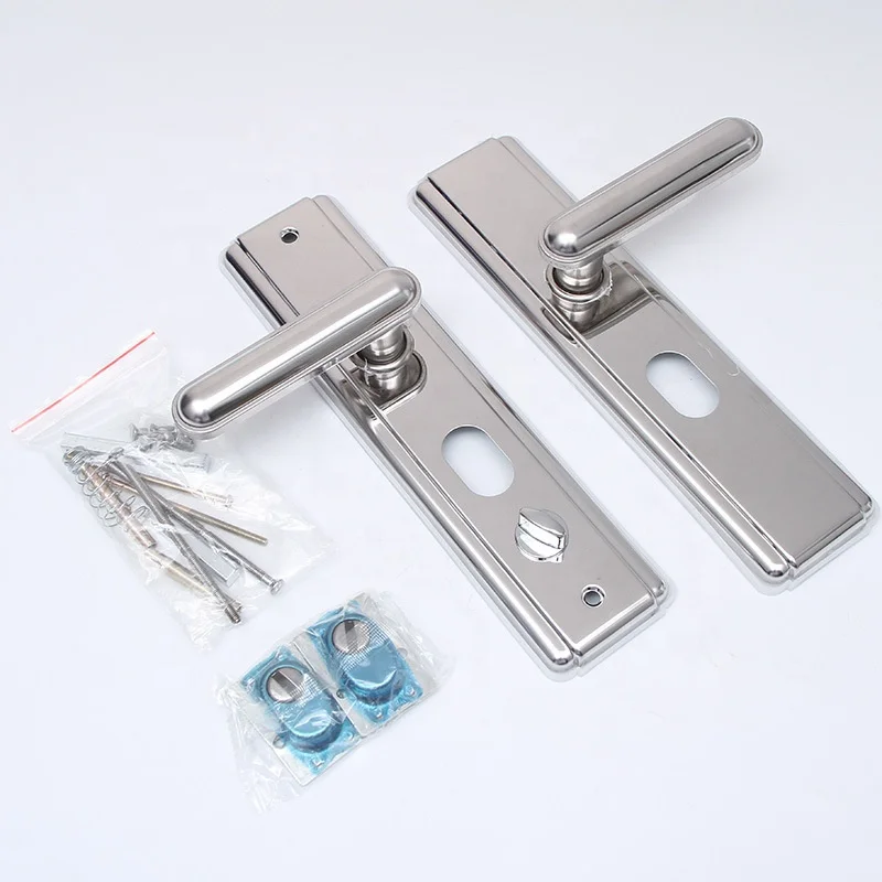 Anti-theft door handle fire door handle stainless steel zinc alloy aluminum alloy large iron door universal lock