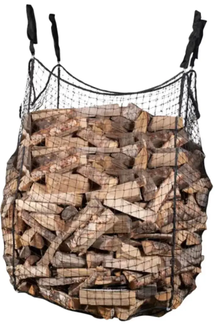 Manufacturer Customized Strong PE  Mesh Bag Closed Bottom Big Bag Firewood  Packaging Bag