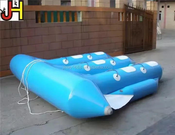 Inflatable Fly Fishing Boats Towable 6 Person Inflatable Flying Banana Water Boat