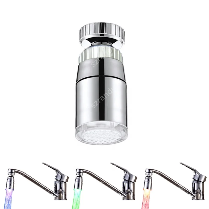 Single Green Color LED Water Saver Shower Aerator
