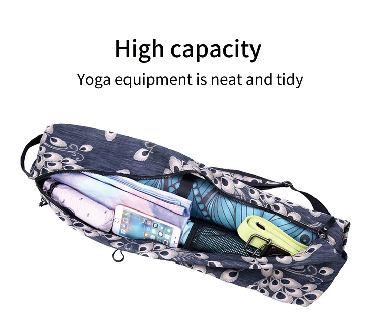
waterproof custom hemp yoga bag yoga mat bag carry canvas bag 