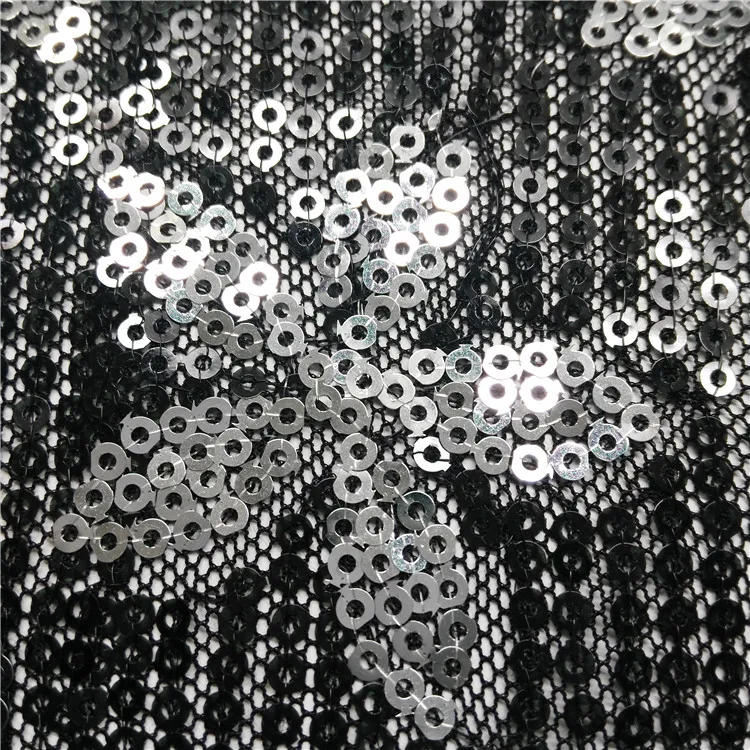 
New world online shopping Kids wear/Wildely Used multi color rainbow sequin fabric 