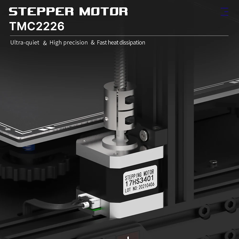 High Precision Hot Bed 350W Quiet Drive Two Extrude Mulit Color Servo Motor Granule Extruder 3D House Printer