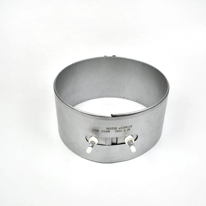 BRIGHT 220*110Mm Extruder Band Heater 380V 2.5Kw Mica Band Heater For Injection Molding