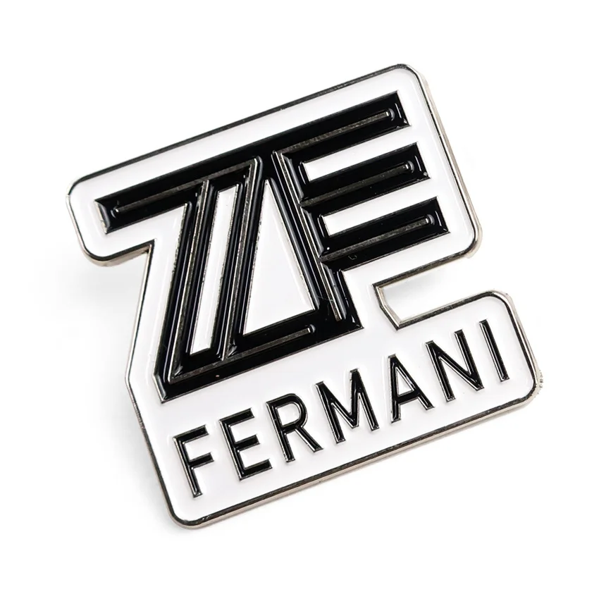 bulk custom cheap uv print number alphabet letter lapel pin