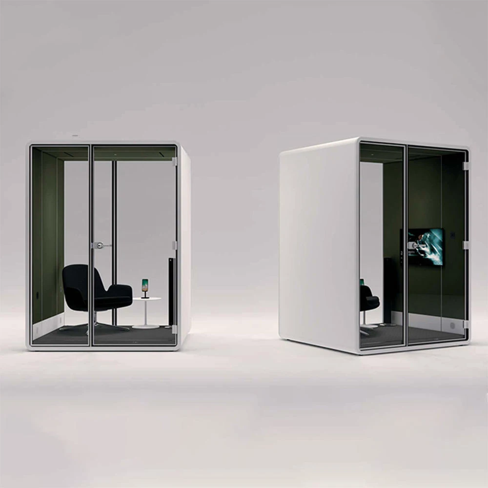 Soundproof Study work pod meeting phone booth acoustic booth studio modern soundproof silence work booth recording ventilation