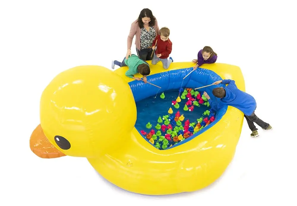 Buy factory sale inflatable duck ponds Pool Equipment  Inflatable Swim Pool Round kids lagoons and toddler water base toys rent