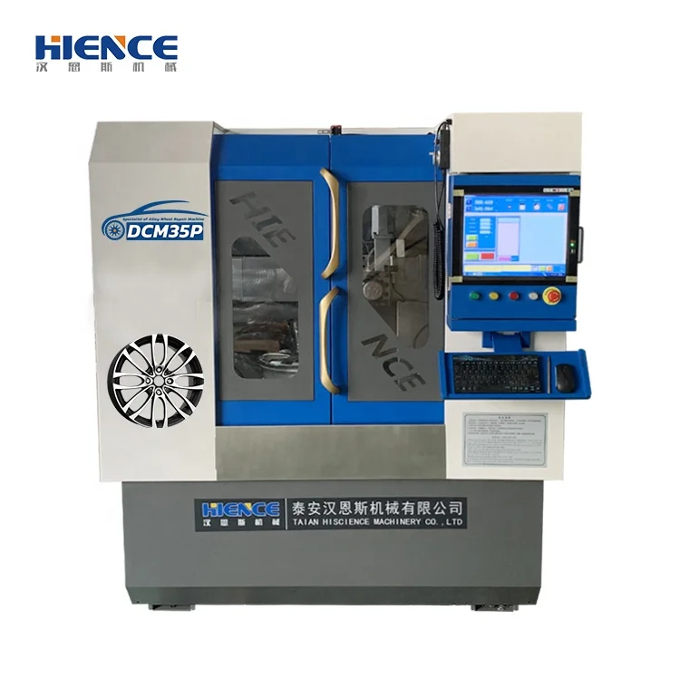 
Hot selling Vertical alloy wheel repair lathe with diamond cutting tools DCM35P  (62293953776)
