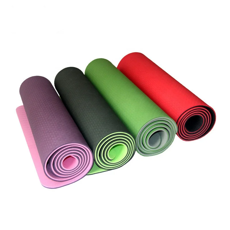 Amazon Лидер продаж клиент OEM label TPE йога коврики 6 мм/8 мм пилатес реформатор йога коврики