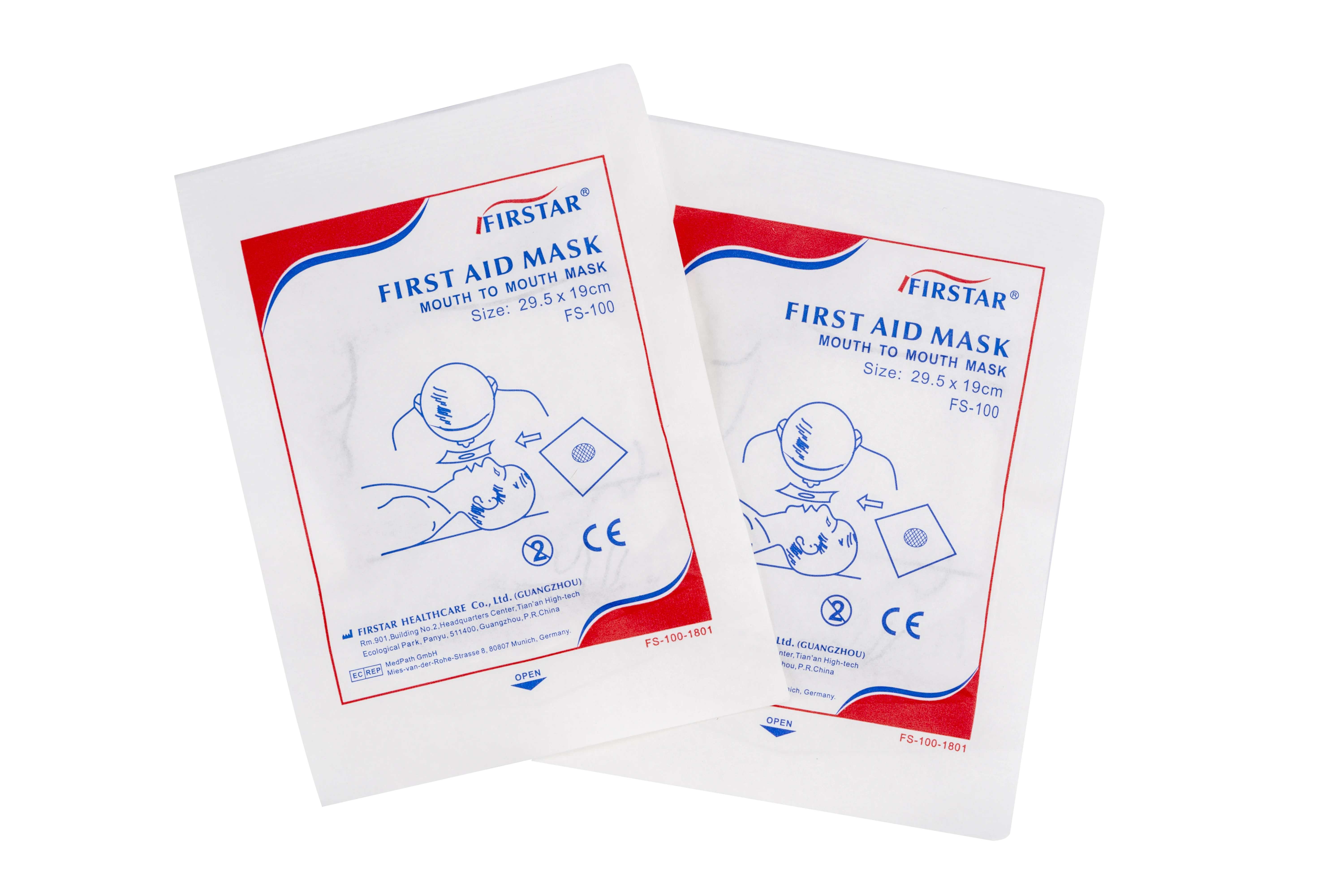 Firstar MDL CPR Mask Mouth to Mouth Face Shield for Training