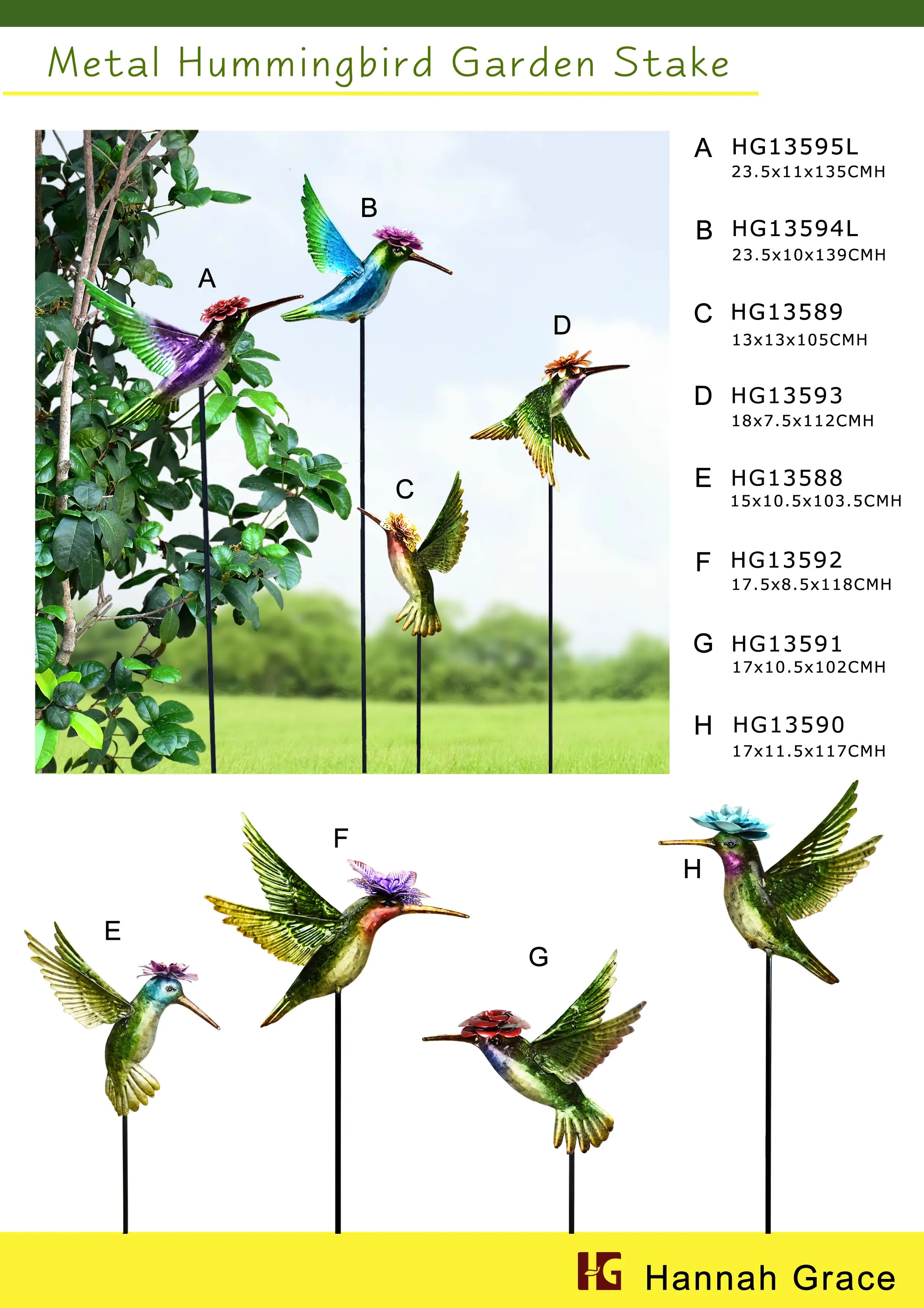 Металлическая железная Колибри садовая стойка садовый декор