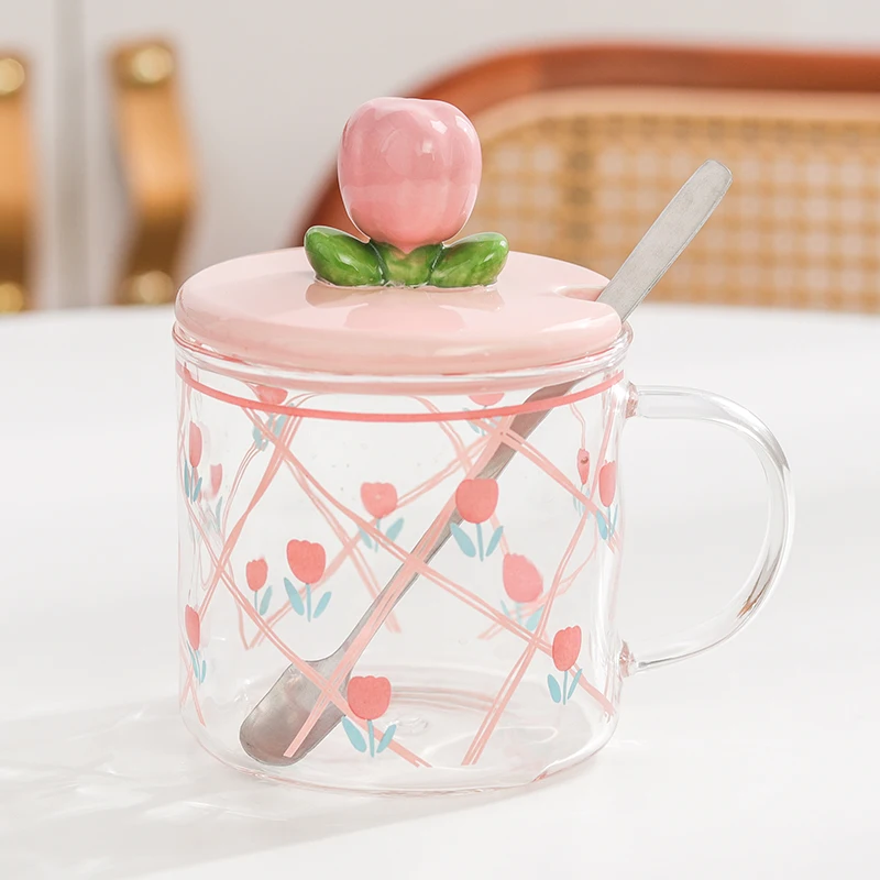 Borosilicate Glass Mugs Heated Coffee Mug Custom Heat Resistance Glass Mug