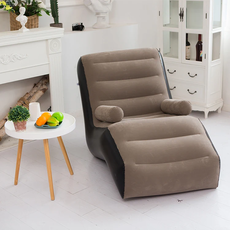 Giant Brown Fashion Modern S-Shaped Sofa Inflatable Leisure Chair for Adults Indoor and Outdoor