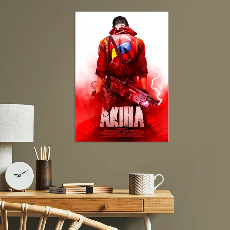 Magnet mounted tin wall print magnet hanging system movie poster collect metal poster Bedroom Living Room Metal Wall Art Print