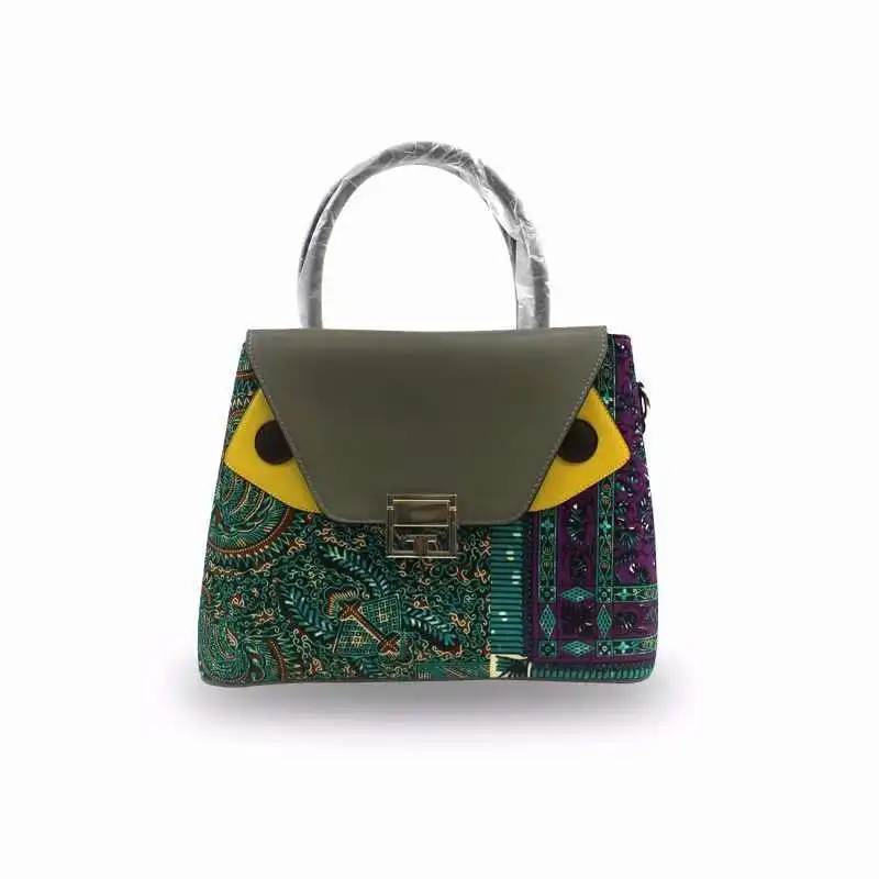 Африканская красивая ткань ручной работы chiganvy с восковым принтом, комплект сумок из Анкары