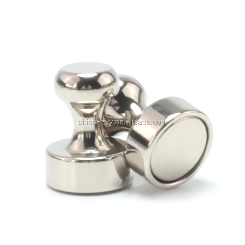 Metal Magnetic Push Pins- Magnets for Kitchen Fridge Office Whiteboard
