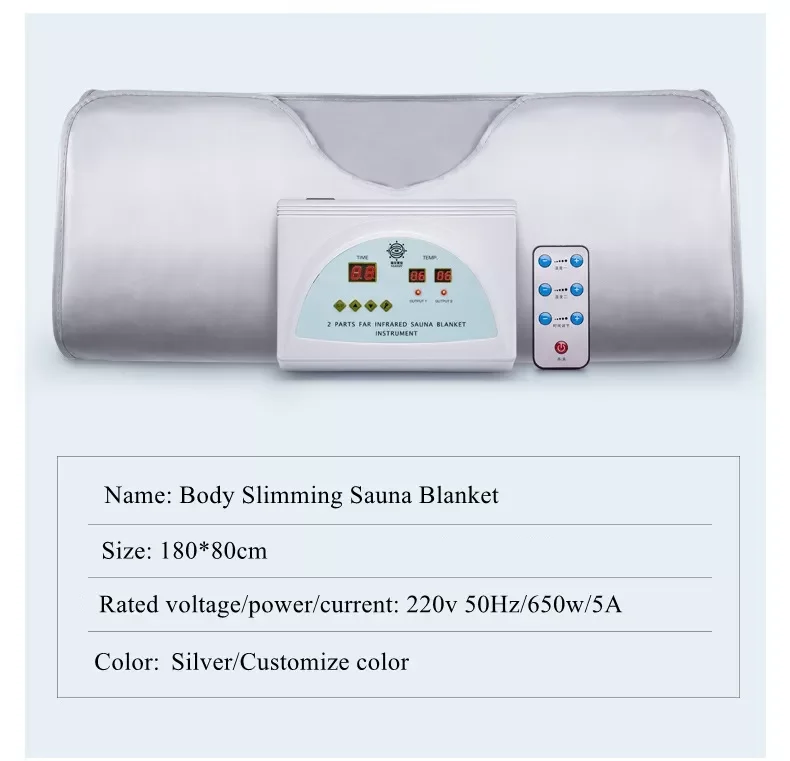 Thermal Blanket Infrared Sauna Body 2 Zone Far Infrared Sauna Blanket Infrared Sauna Blanket