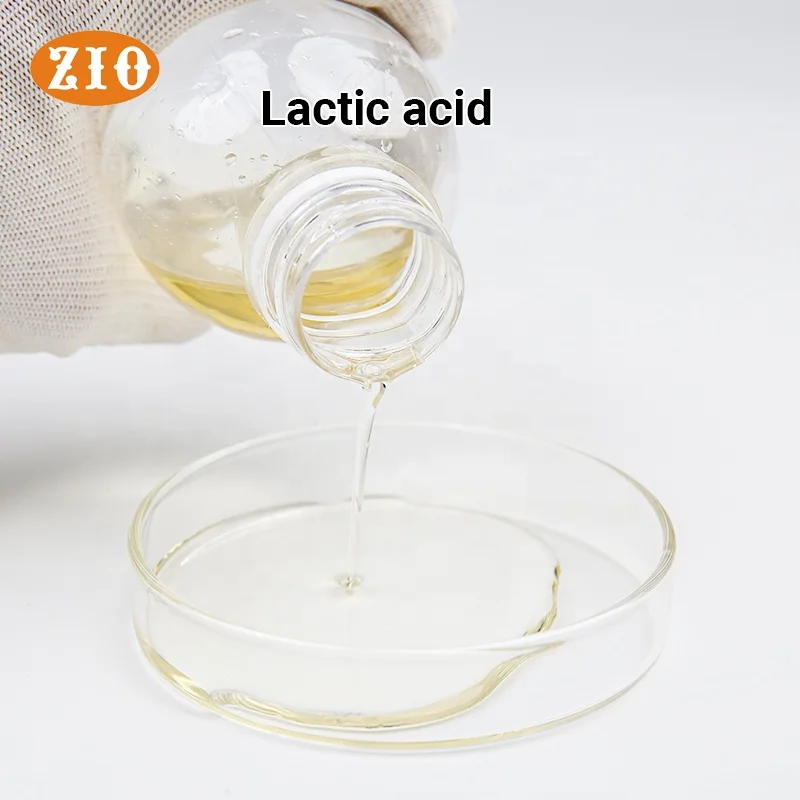 Lactic Acid Factory Supply Price Cas 50-21-5 Bulk Lactic Acid  Food Grade