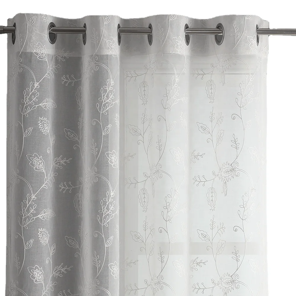 OWENIE floral curtains Modern Decor Embroidered Curtains For Bedroom Home drape for Living room embroidery window curtain