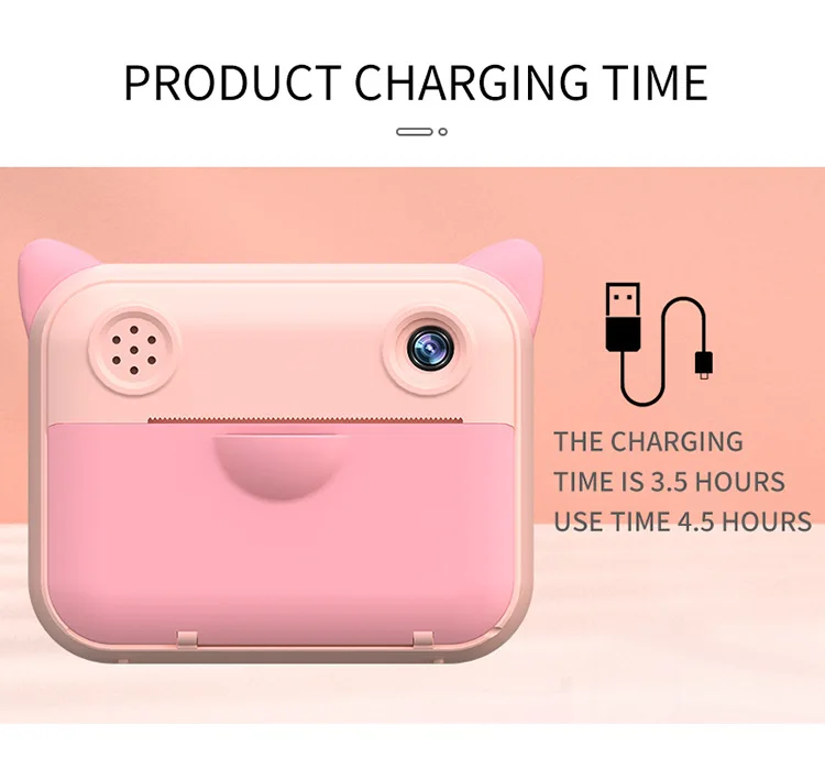 Factory Selling Children Instant Print Camera 1080p HD Small Mini Camera With Thermal Photo Paper Toys Digital Camera Gifts toys