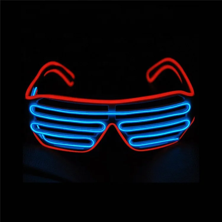 Night Club DJ Dance Party Favors Light Up Glowing Flashing Neon LED Glasses Party