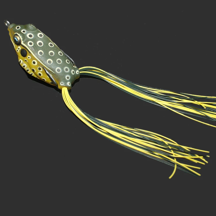 Frog Toad Soft Plastic Hollow Fishing Lure Crankbait Hooks Bass Bait Frog