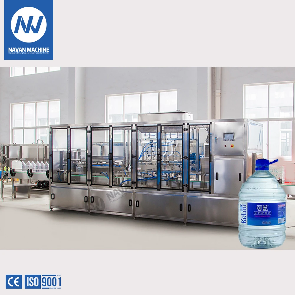 Navan Full Automatic 10L Water Plastic Bottle Washing Filling Capping Machine