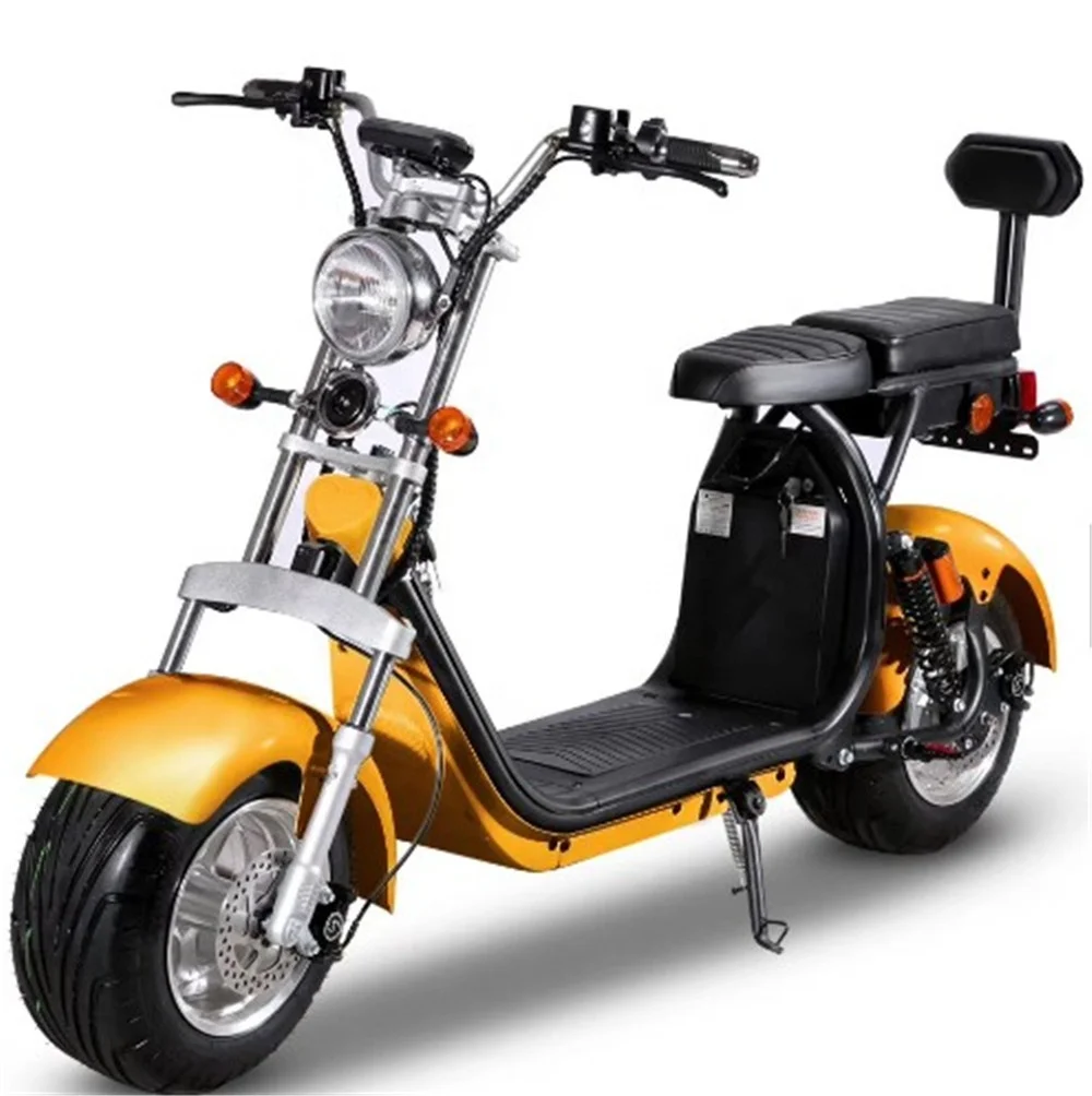 Electric scooter 800w citycoco with 2 seats fat tire 2000w scooters  free delivery
